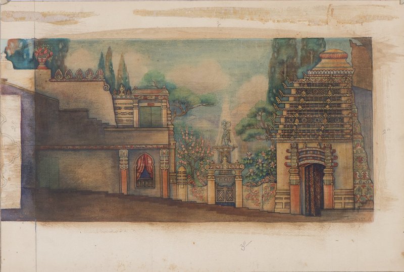 Lucile Lloyd: Study for a theater side wall mural