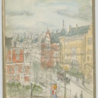 J.R. Davidson: View of Klopstockstrase (Berlin)